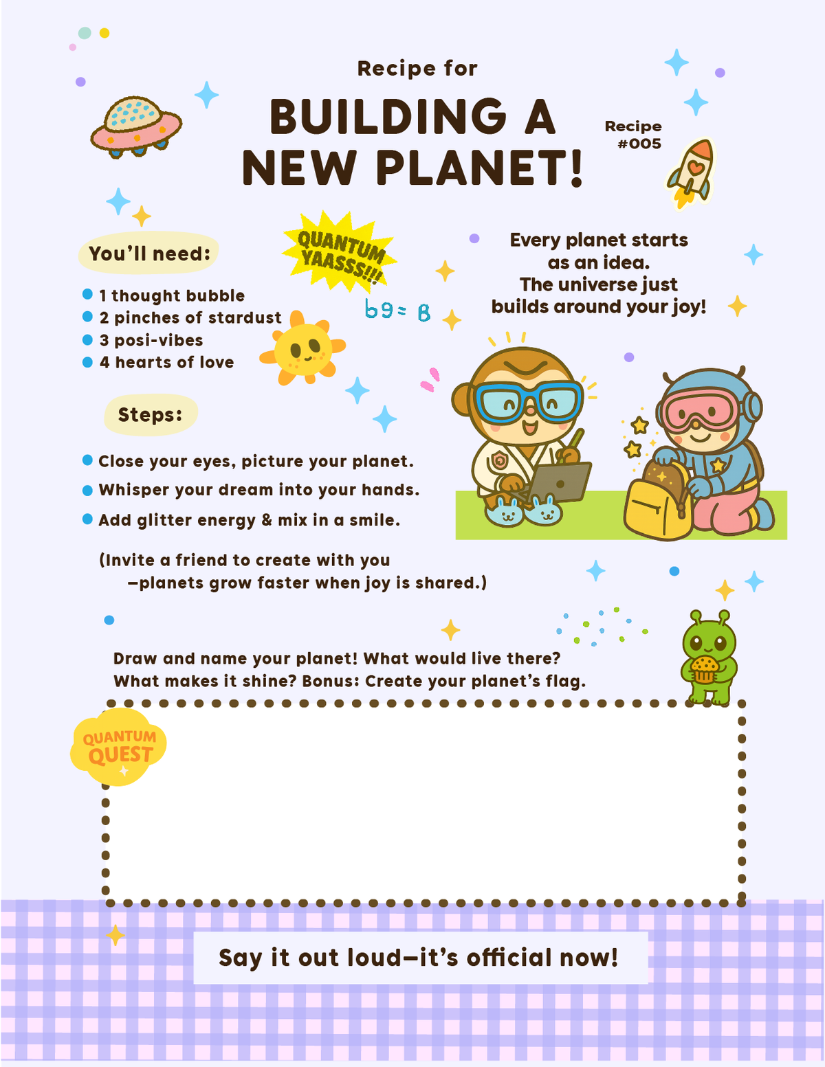 RECIPES FOR STARDUST