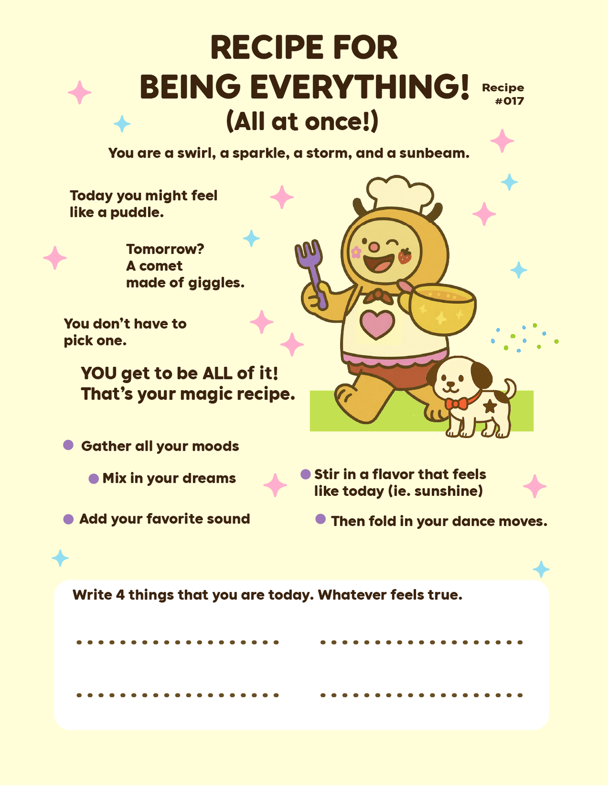 RECIPES FOR STARDUST