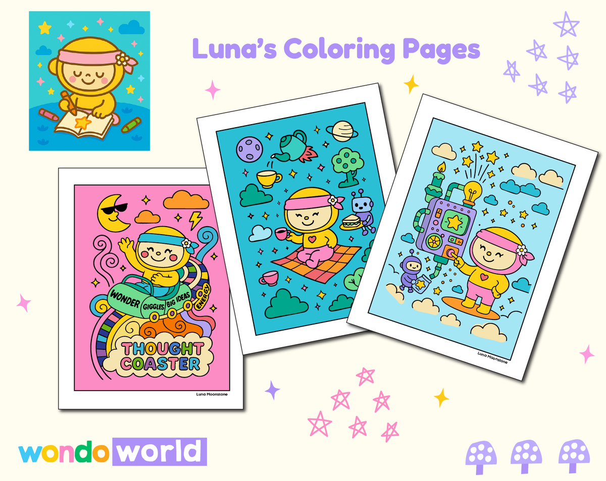 Luna&#39;s Magical Coloring Pages